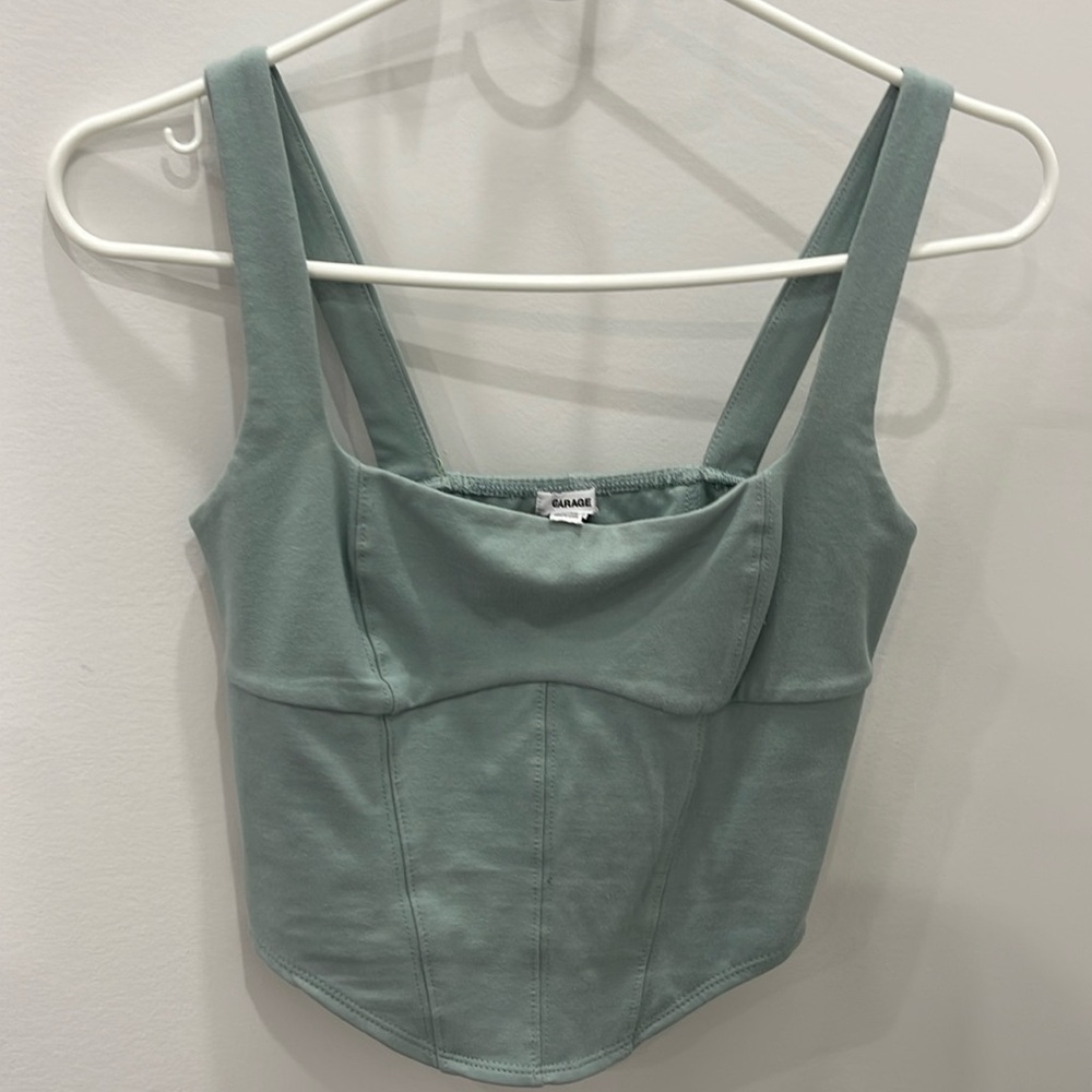 GARAGE corset soft teel top